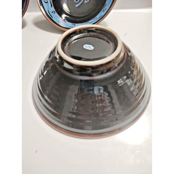 Ceramic Rice Bowl Set Japan 6" Raised Pattern (set of 4) - Picture 16 of 16